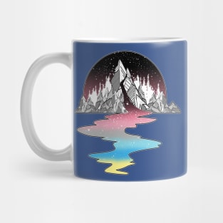 Genderflux Mountain River LGBT Pride Flag Mug